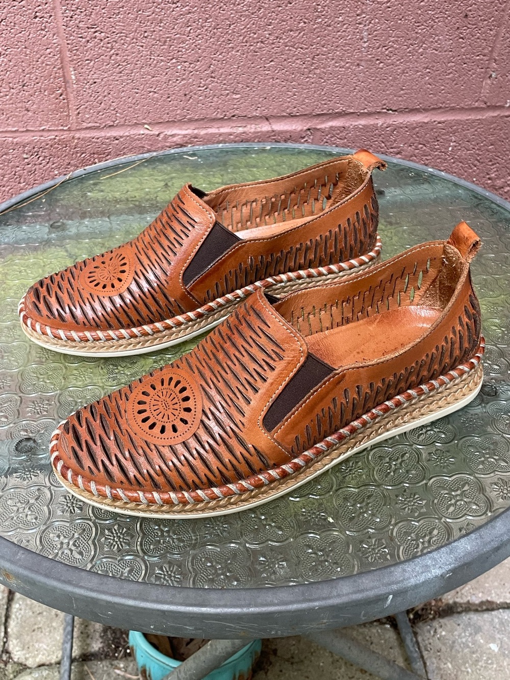 Spring Step Newday Brown Leather Shoes Size 37